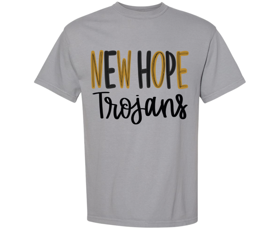 New Hope brush font tee