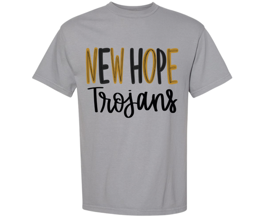 New Hope brush font tee