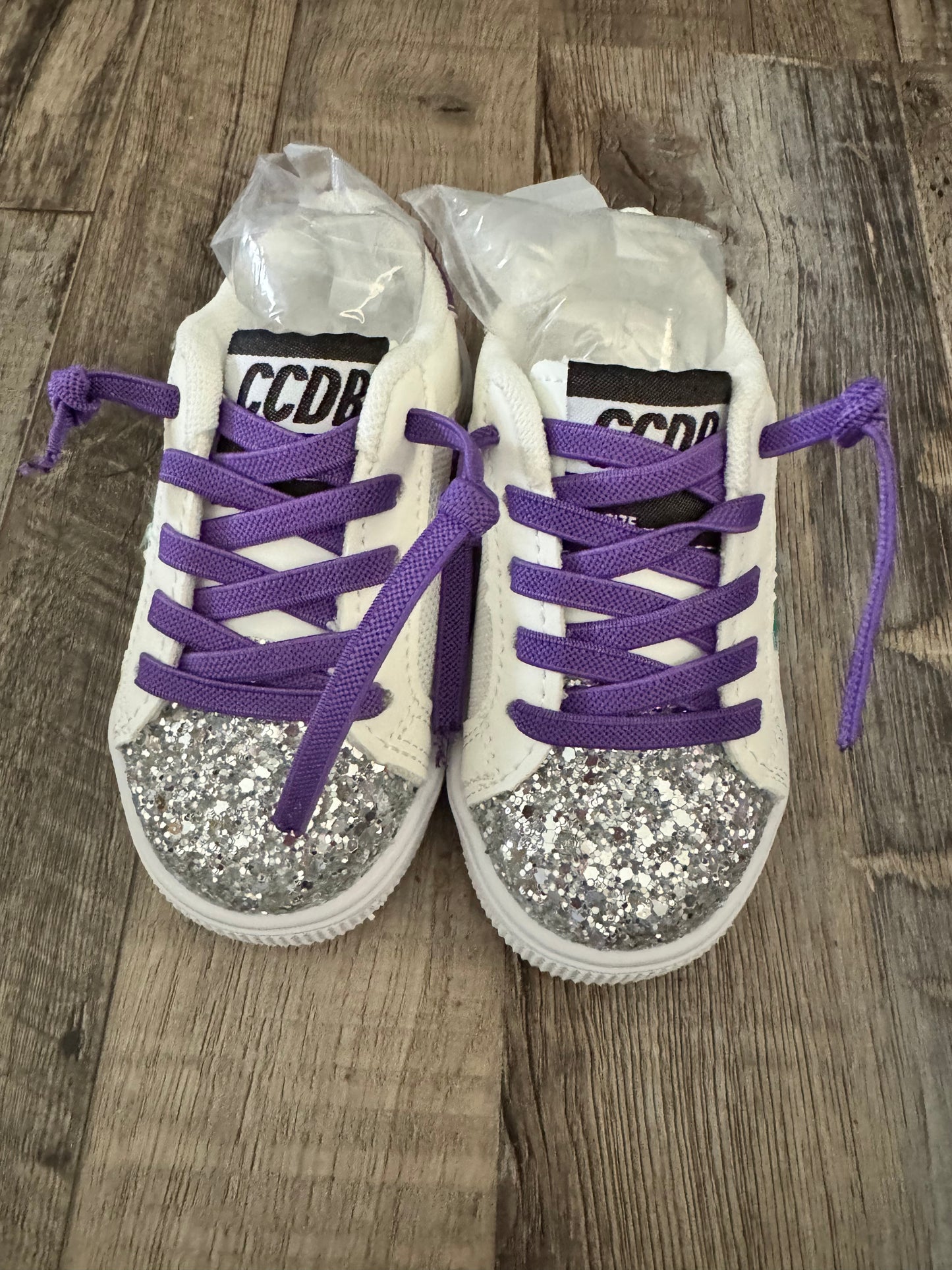 Star Sneakers purple and silver