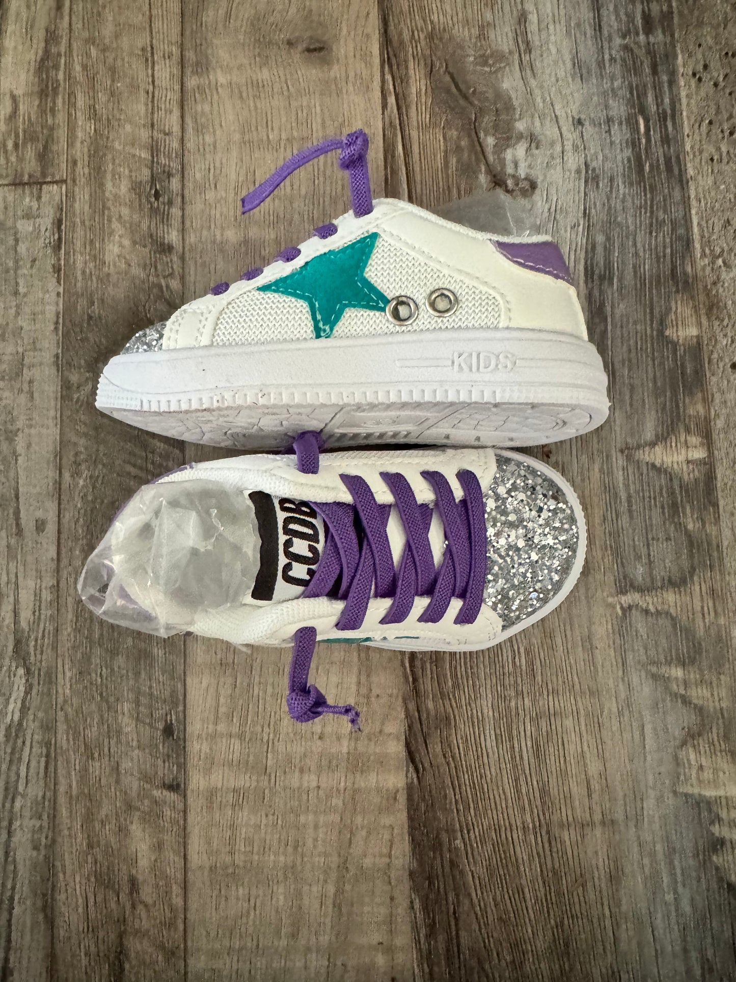 Star Sneakers purple and silver