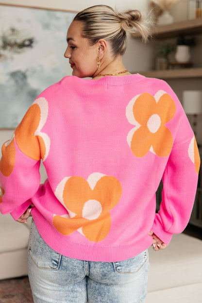 Quietly Bold Mod Floral Sweater