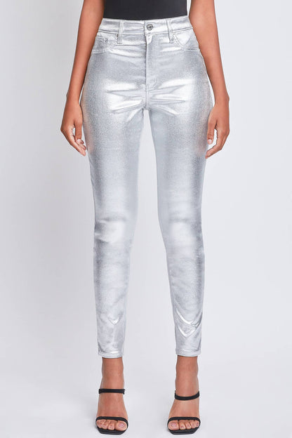 Junior High Rise Metallic Skinny Jean Sweet Magnolia Boutique