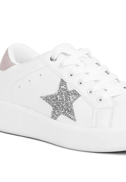 Starry Glitter Star Detail Sneakers