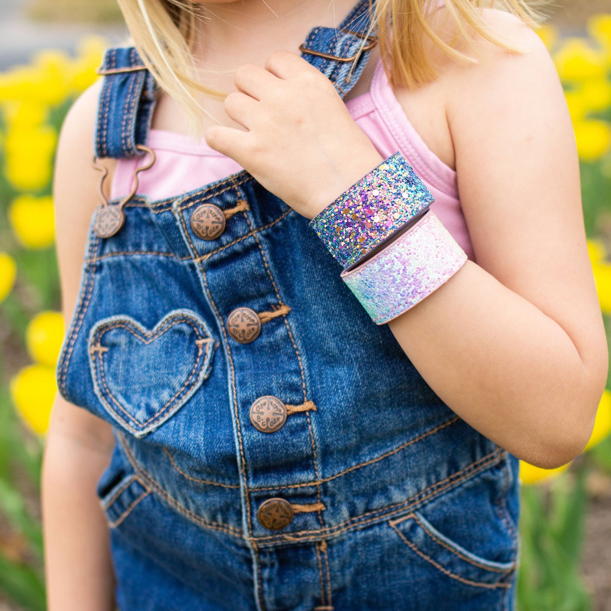 Sparkly Glitter Slap Bracelets Sweet Magnolia Boutique