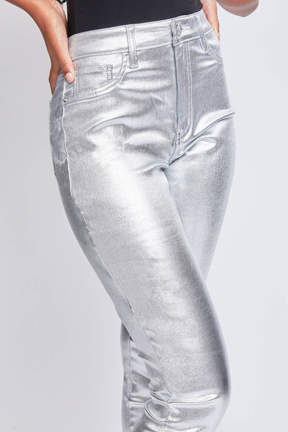 Junior High Rise Metallic Skinny Jean Sweet Magnolia Boutique