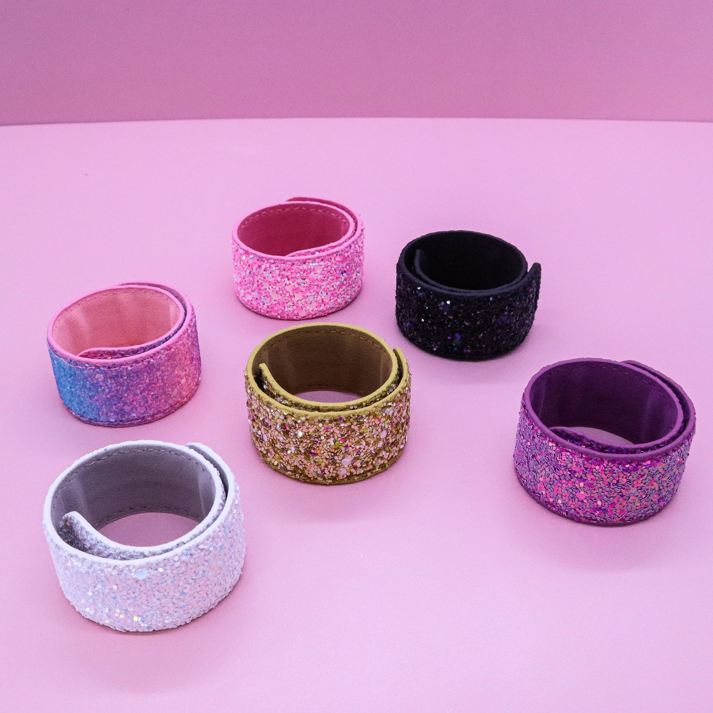 Sparkly Glitter Slap Bracelets Sweet Magnolia Boutique