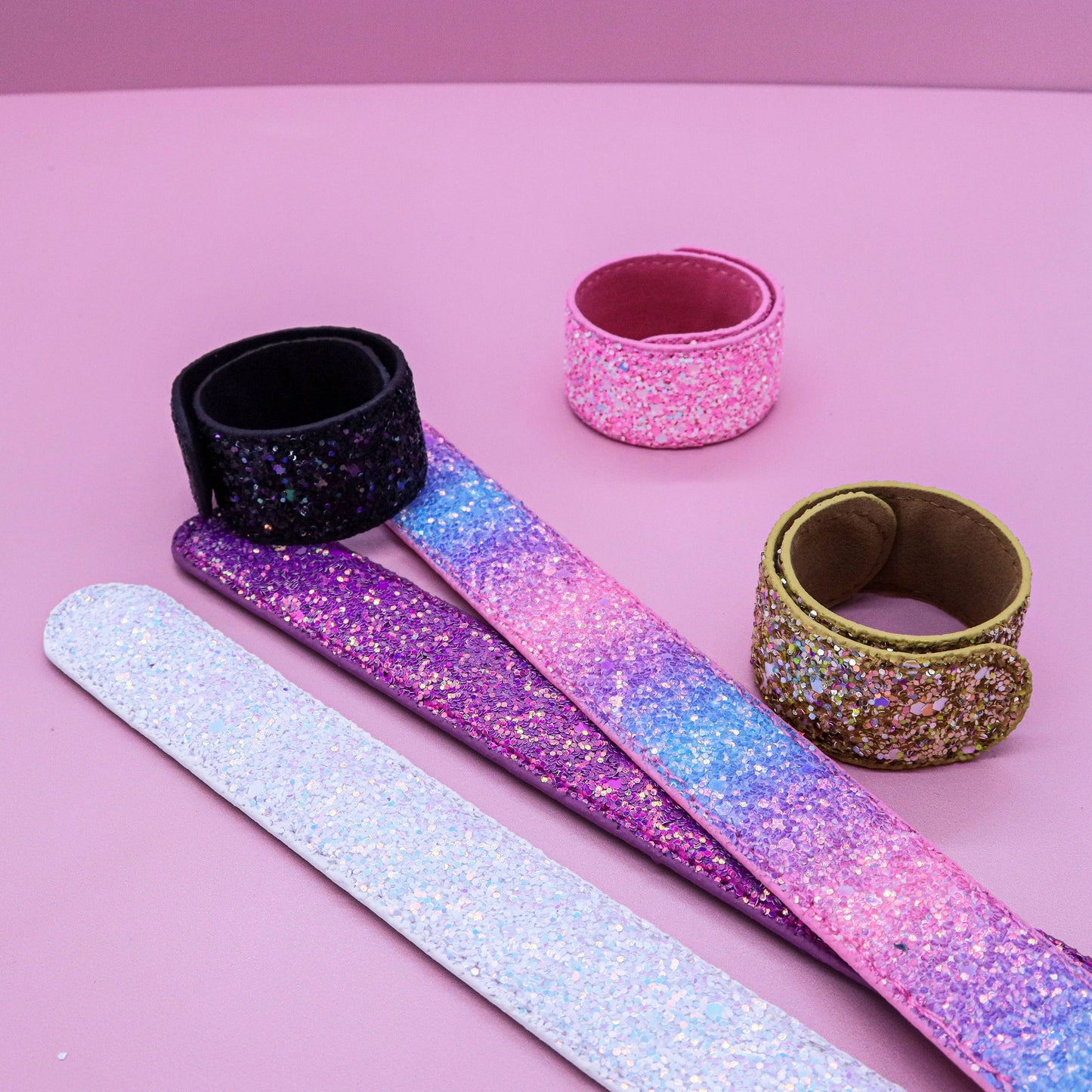 Sparkly Glitter Slap Bracelets Sweet Magnolia Boutique