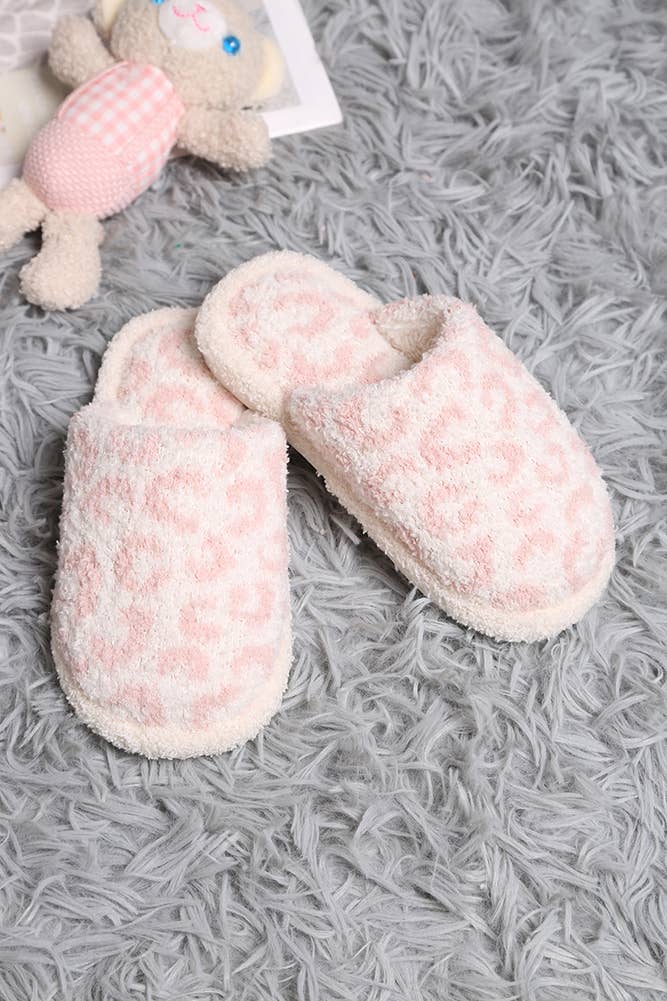 Children's Leopard Pattern Slippers Sweet Magnolia Boutique