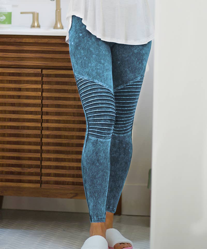 Mineral wash Full length leggings Sweet Magnolia Boutique