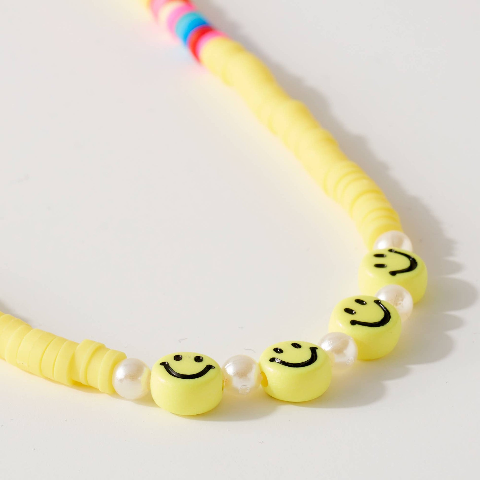 Smile Rubber Disc Necklace Sweet Magnolia Boutique